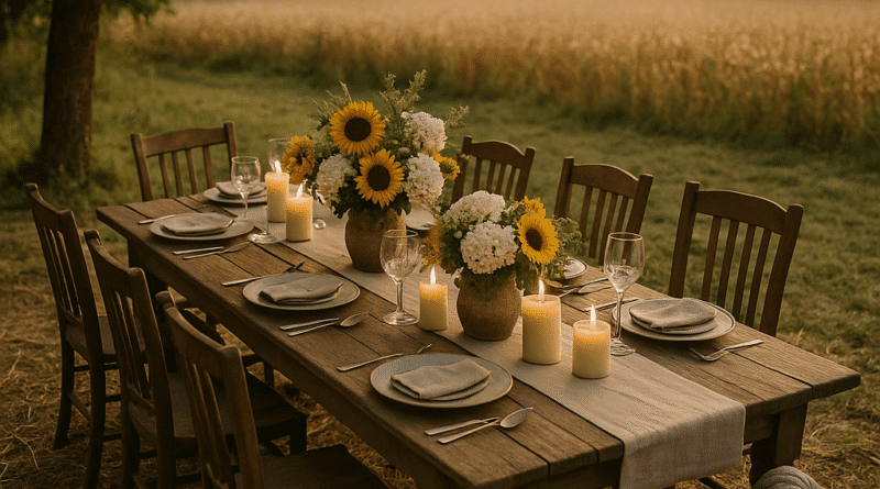 Harvesting Memories: A Guide to Creating a Rustic Outdoor Dining Experience