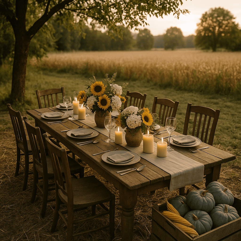 Harvesting Memories: A Guide to Creating a Rustic Outdoor Dining Experience