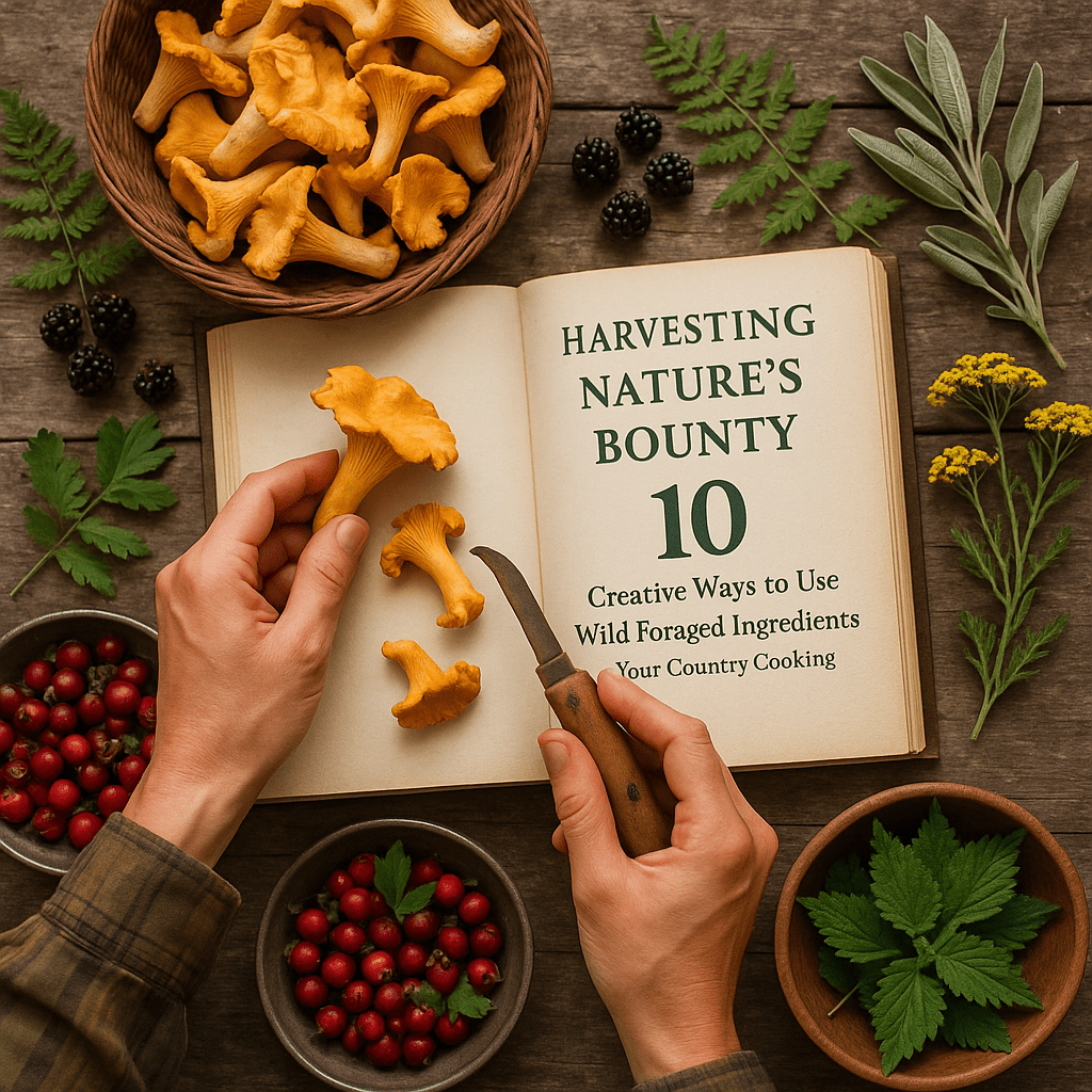 Harvesting Nature’s Bounty: 10 Creative Ways to Use Wild Foraged Ingredients in Your Country Cooking